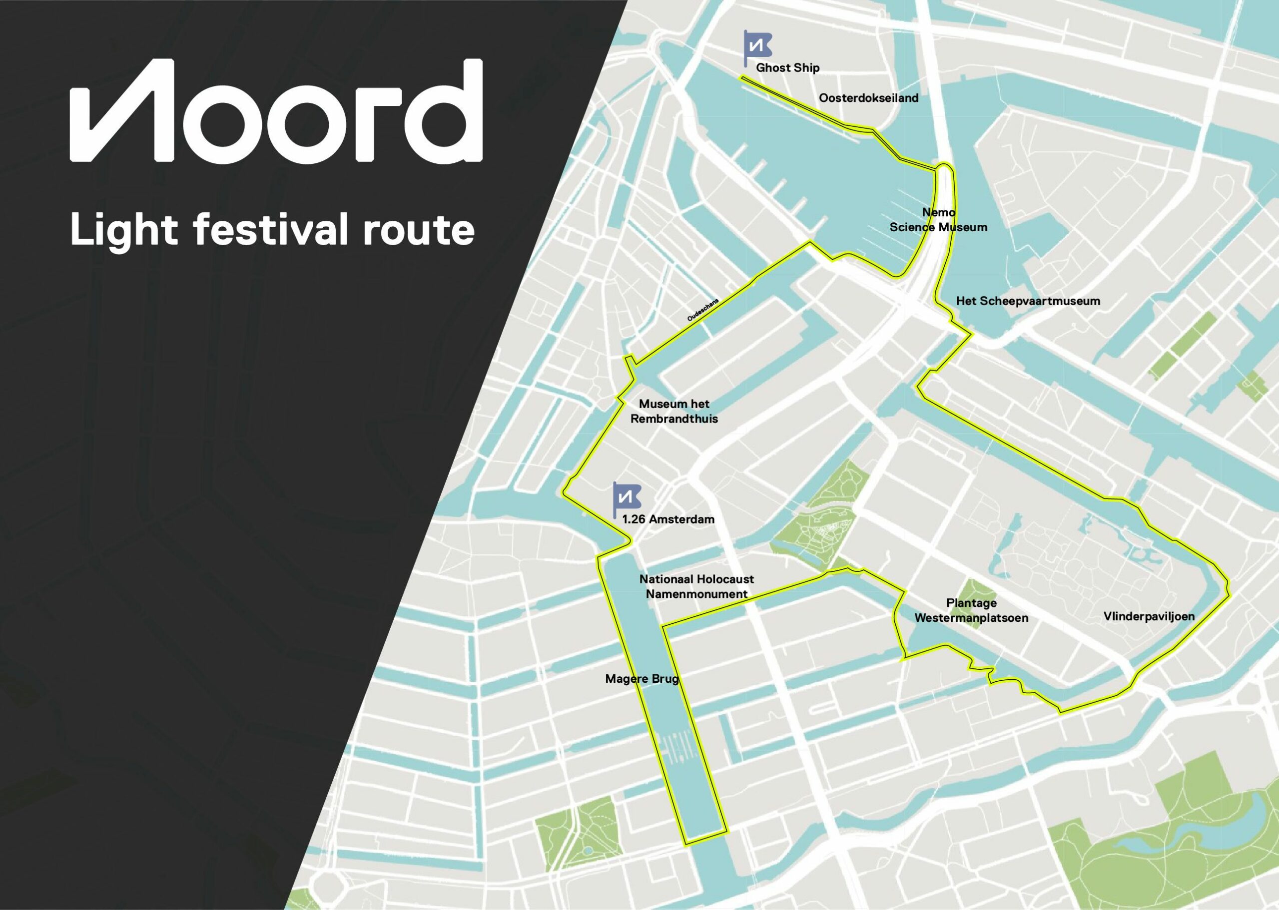 map Amsterdam light festival